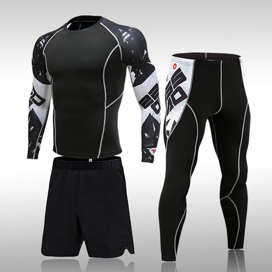 Men’s Compression Quick Dry Sports Suit for Training