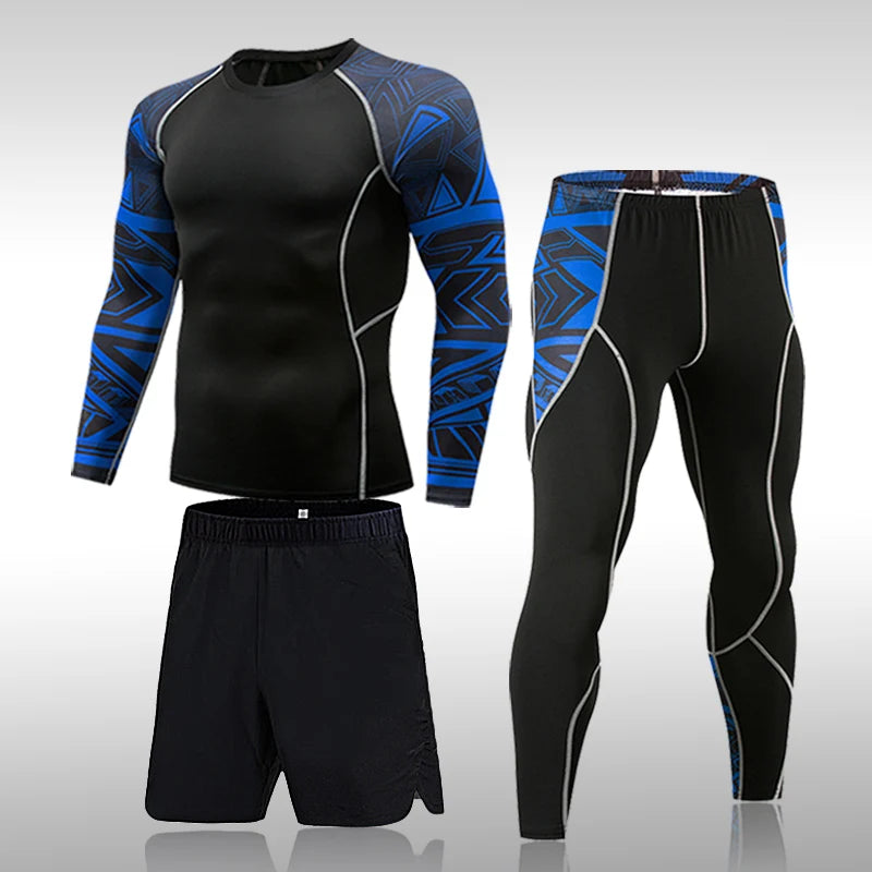 Men’s Compression Quick Dry Sports Suit for Training