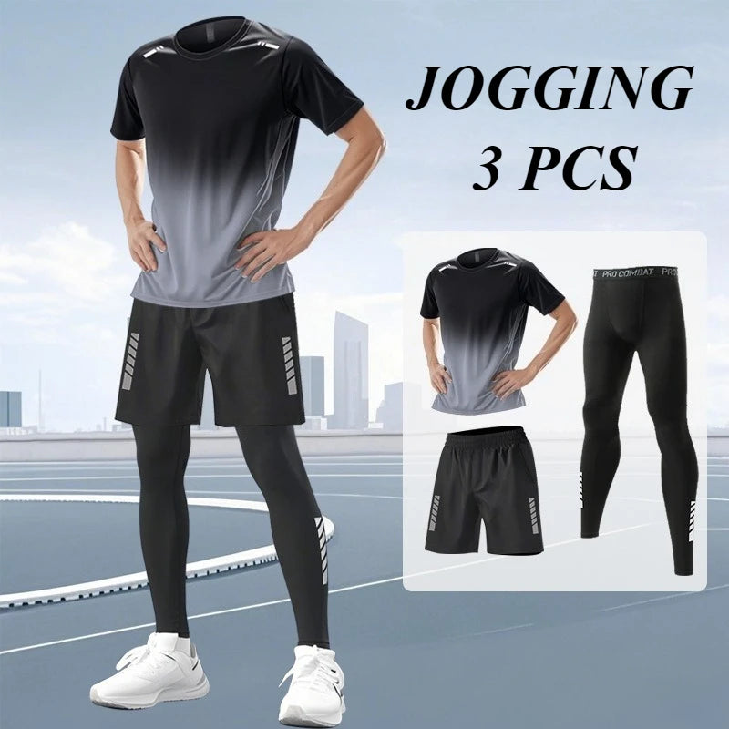 Men’s Ice Silk 2-Piece Quick Dry Sports Set
