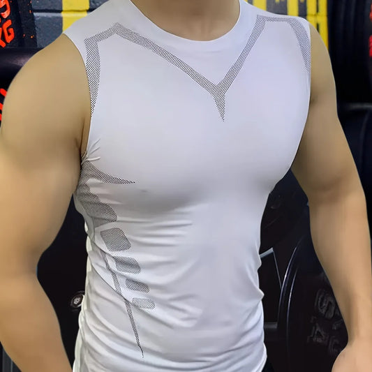 Men’s Compression Sleeveless Quick Dry Gym Tank Top