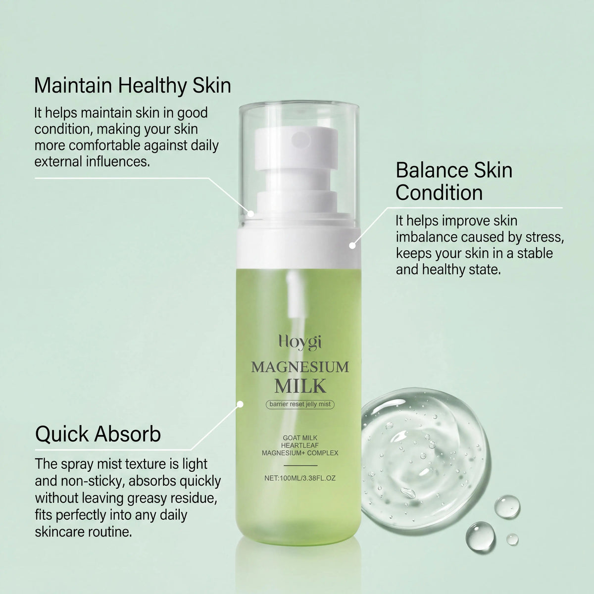 Magnesium Milk Jelly Hydrating Facial Toner Mist