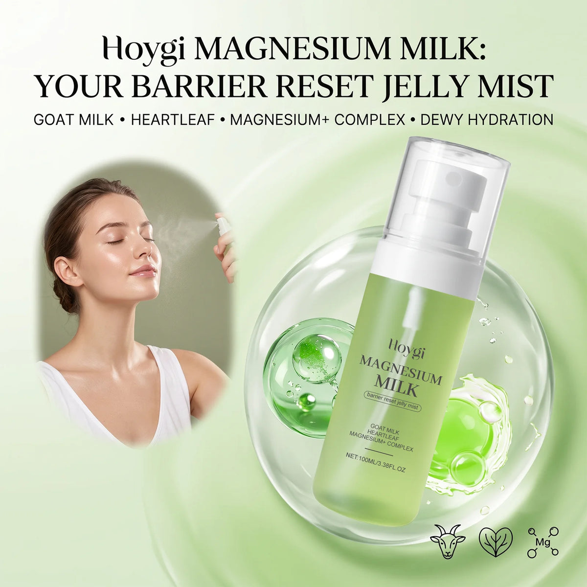 Magnesium Milk Jelly Hydrating Facial Toner Mist