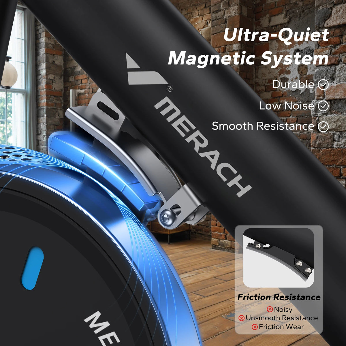 Magnetic Exercise Bike with App and Courses