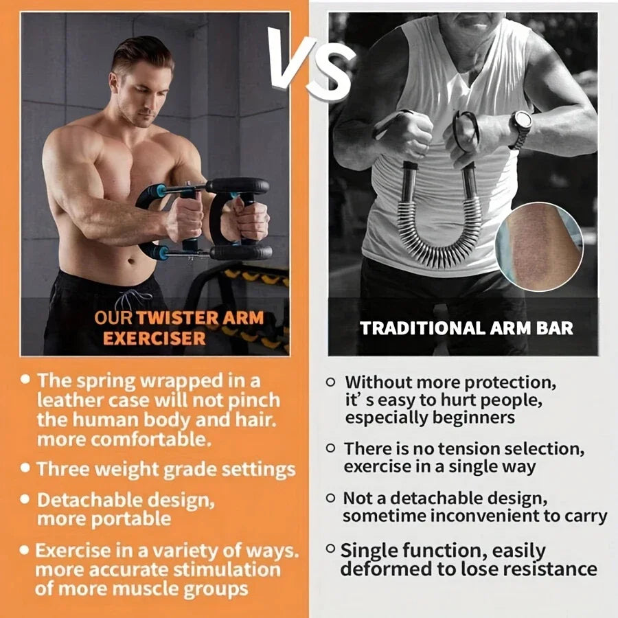 Adjustable Stainless Steel Chest and Arm Resistance Trainer