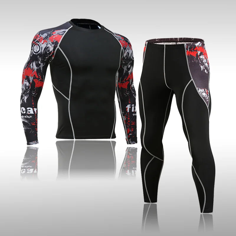Men’s Compression Quick Dry Sports Suit for Training