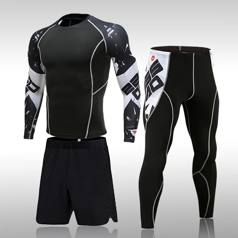 Men’s Compression Quick Dry Sports Suit for Training