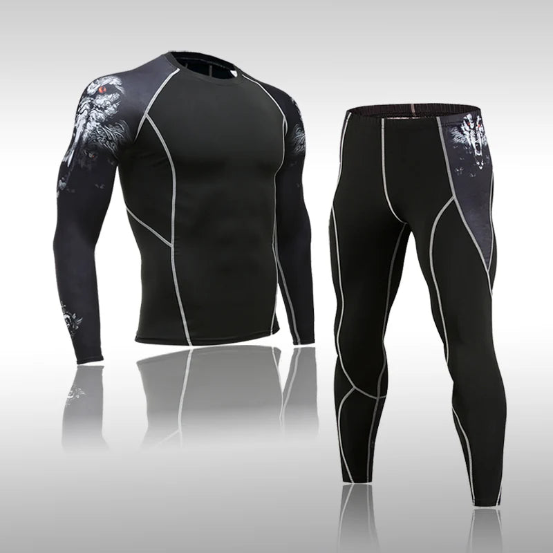Men’s Compression Quick Dry Sports Suit for Training