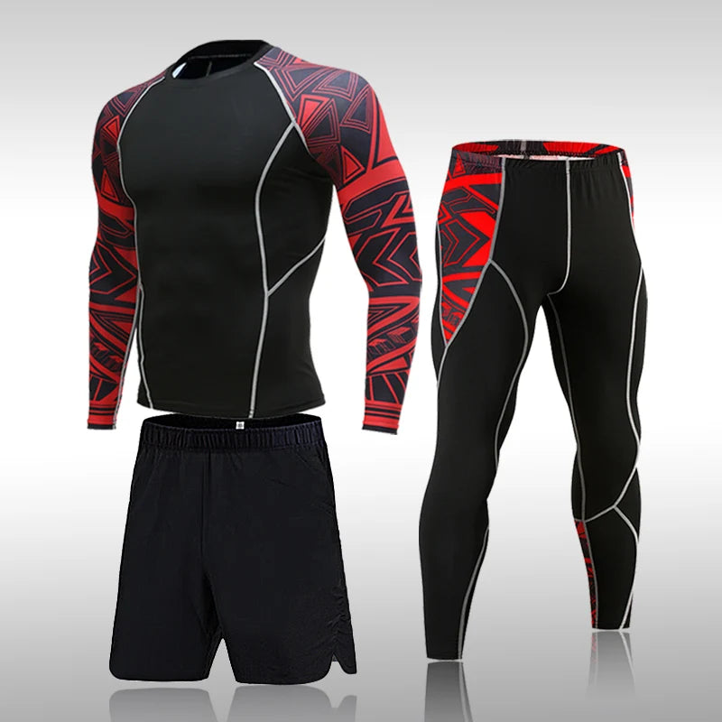 Men’s Compression Quick Dry Sports Suit for Training