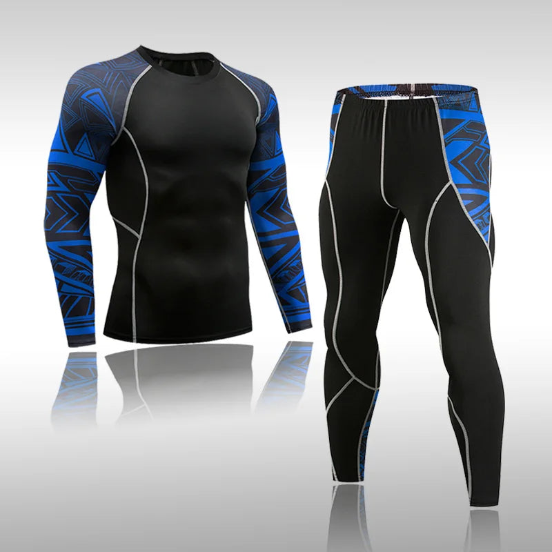 Men’s Compression Quick Dry Sports Suit for Training