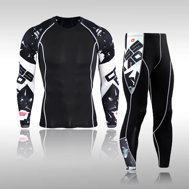 Men’s Compression Quick Dry Sports Suit for Training