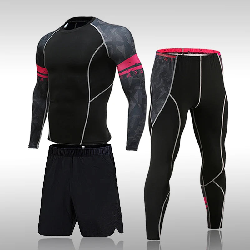 Men’s Compression Quick Dry Sports Suit for Training