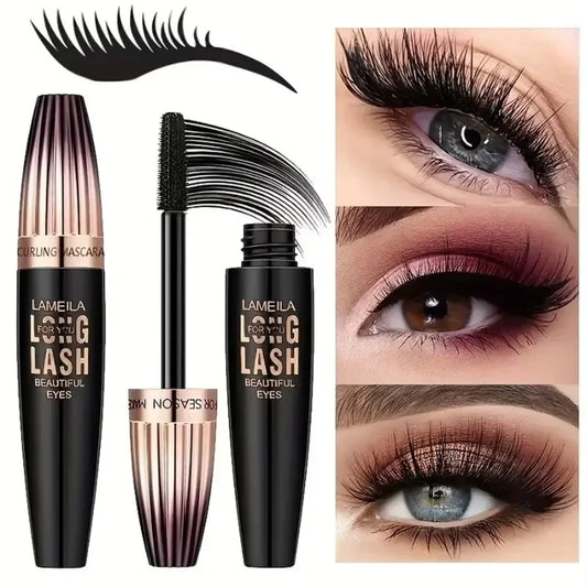 Waterproof 4D Mascara for Thick Long Curled Lashes