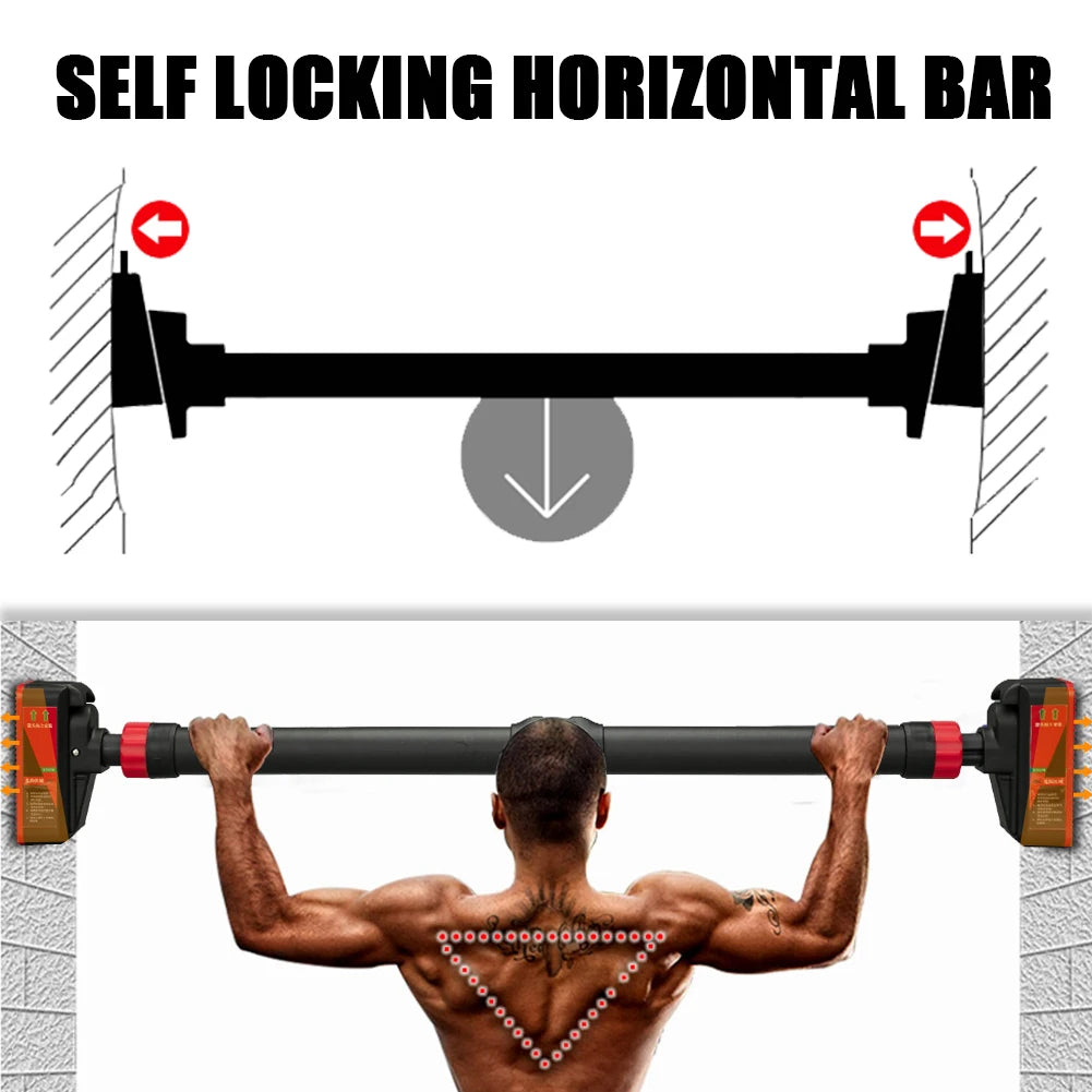 Adjustable Doorway Pull-Up Bar with Level Gauge