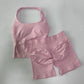 Women’s 2-Piece Backless Halter Gym Set High Waist