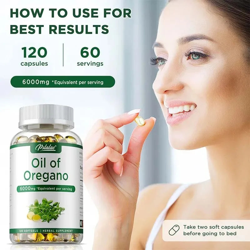 Oil of Oregano Capsules for Digestive and Gut Health