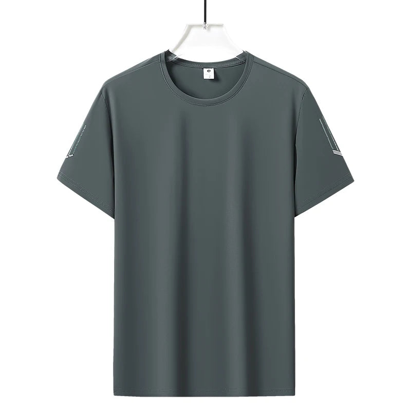 Men’s Ice Silk Breathable Quick Dry Sports T-Shirt