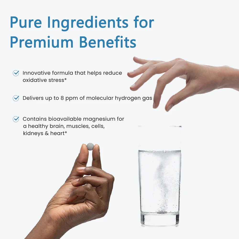 Molecular Hydrogen Tablets with Magnesium for Brain Health