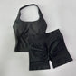 Women’s 2-Piece Backless Halter Gym Set High Waist