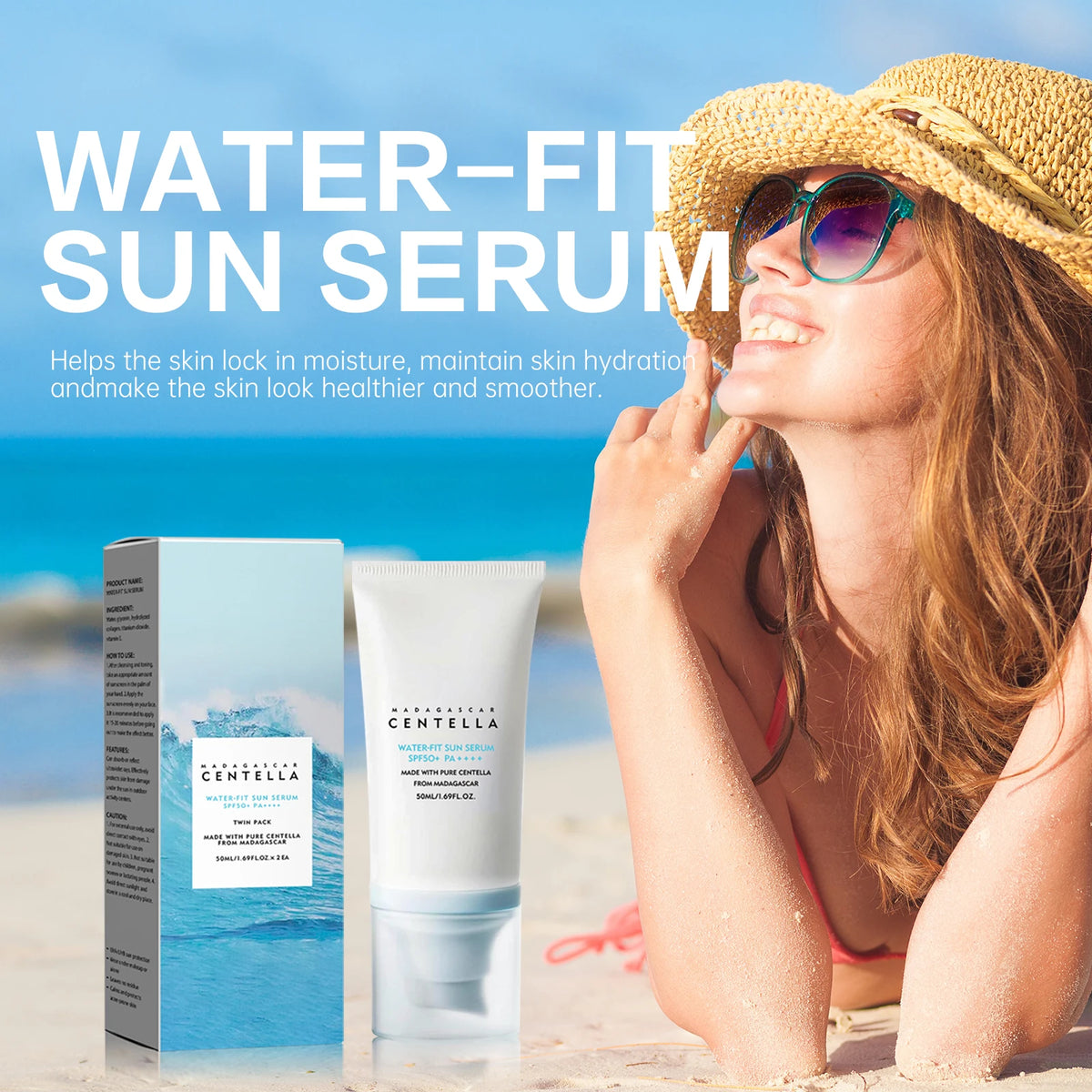 SPF50+ Moisturizing Facial Sunscreen with UV Protection