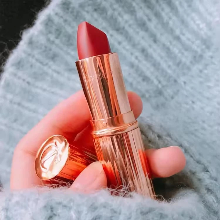 Luxury Diamond Metal Glitter Rotary Lipstick Waterproof Makeup