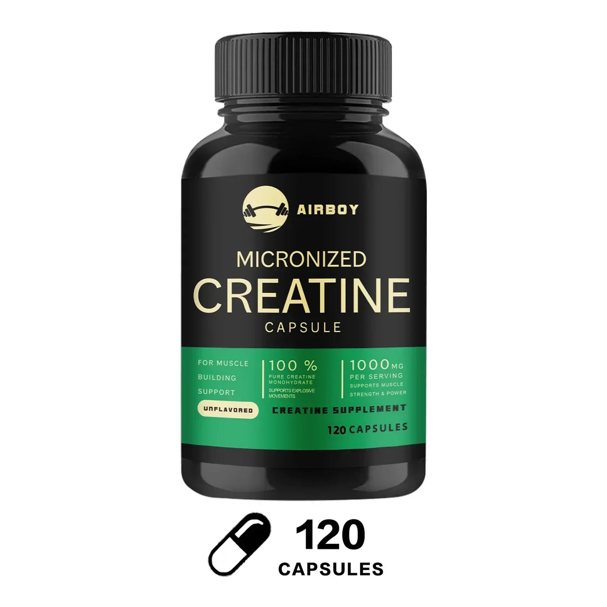 Creatine Monohydrate Capsules for Strength and Muscle Performance