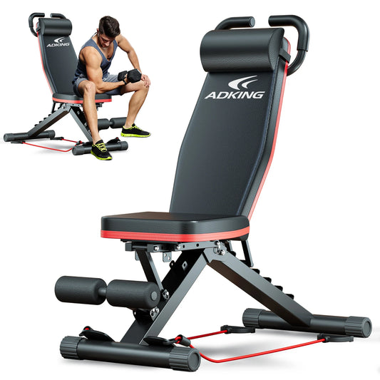 Foldable 14-in-1 Weight Bench with 1000-Lb Capacity