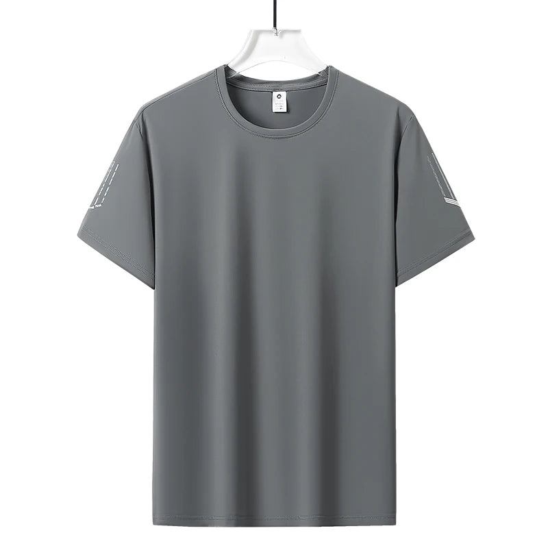 Men’s Ice Silk Breathable Quick Dry Sports T-Shirt