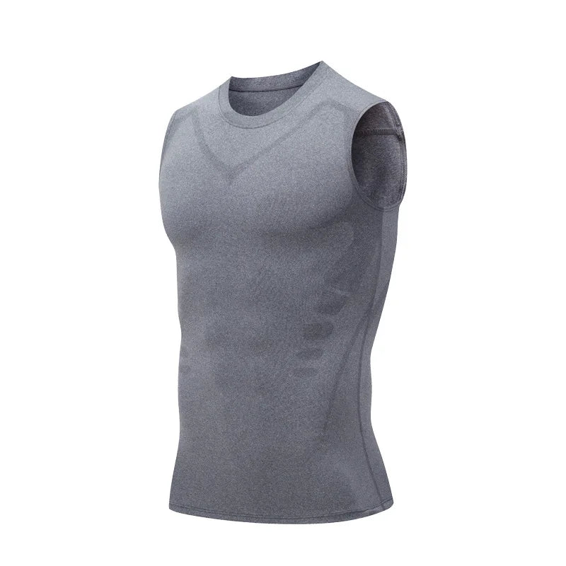 Men’s Compression Sleeveless Quick Dry Gym Tank Top
