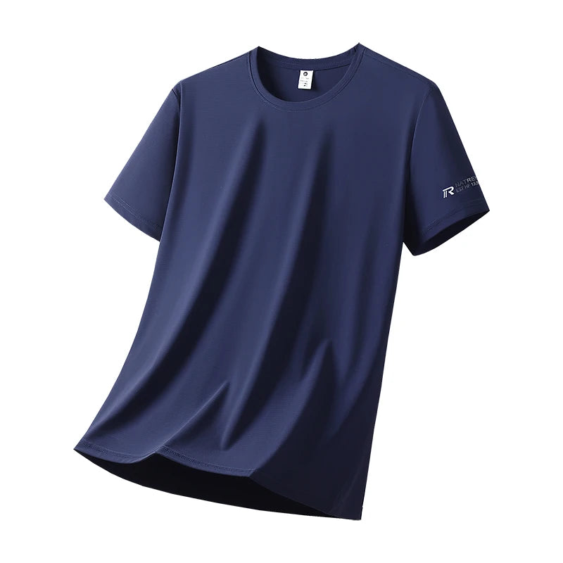 Men’s Ice Silk Breathable Quick Dry Sports T-Shirt