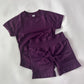 Women’s 2-Piece Longline Crop Top Workout Shorts Set