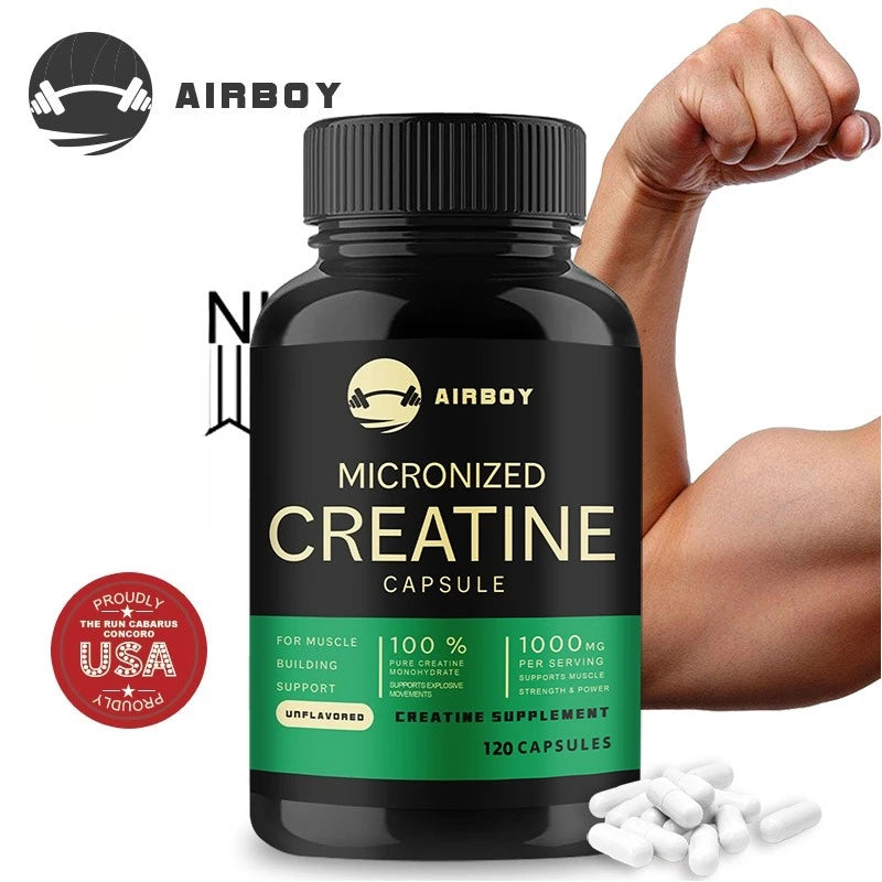 Creatine Monohydrate Capsules for Strength and Muscle Performance