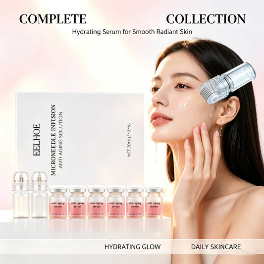 Korean Microneedle Facial Serum Moisturizing Renewal Skincare Set