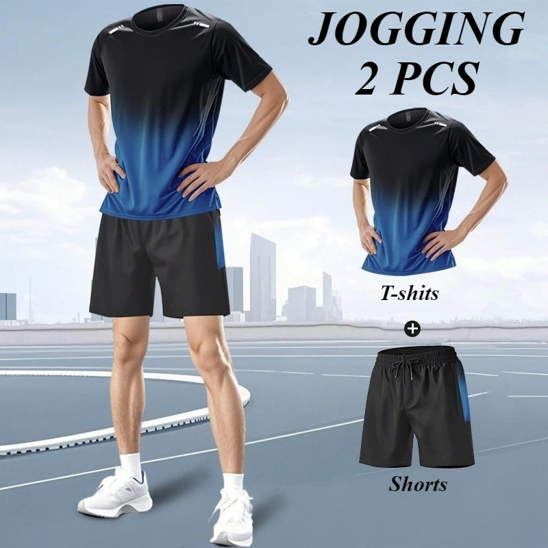 Men’s Ice Silk 2-Piece Quick Dry Sports Set