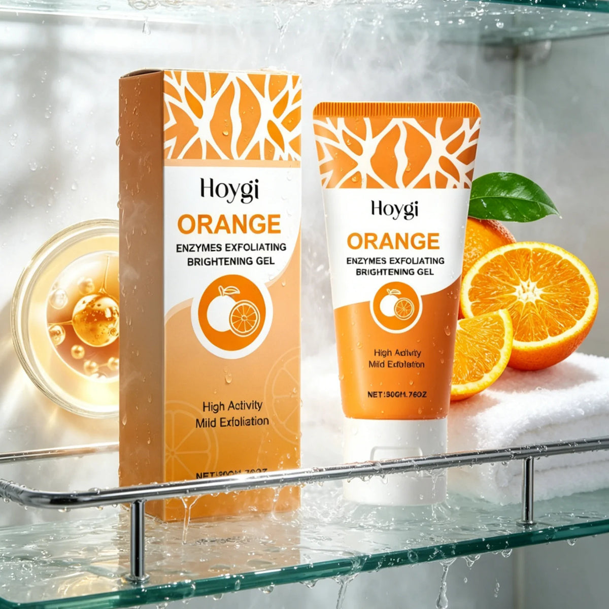 Orange Enzyme Exfoliating Brightening Facial Cleansing Gel