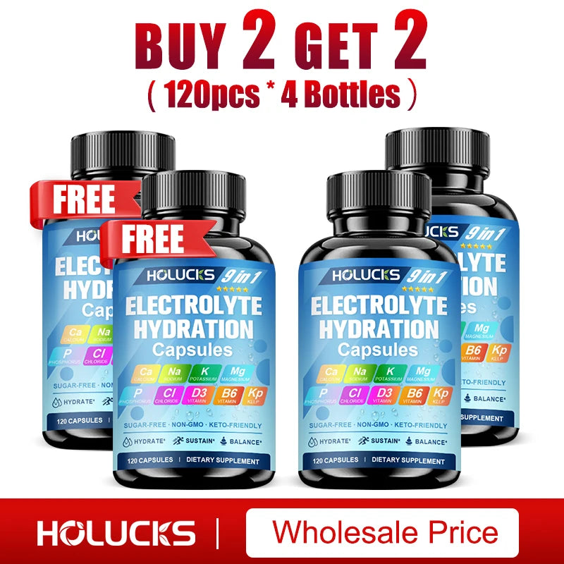 Electrolyte Hydration Capsules for Workout Recovery and Balance
