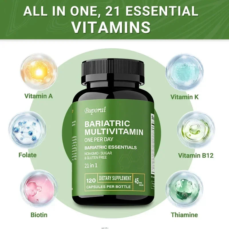 Bariatric Multivitamin with 21 Essential Vitamins and Minerals