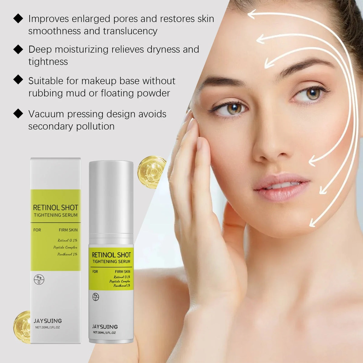 Retinol Firming Anti-Wrinkle Brightening Facial Serum Essence