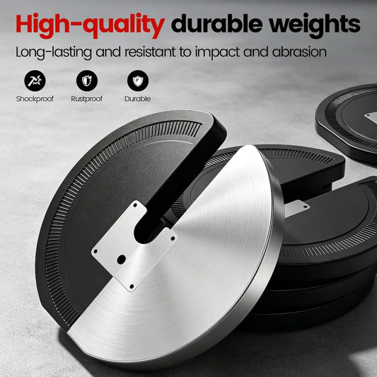 Adjustable Dumbbell Set with Safety Lock and Handle