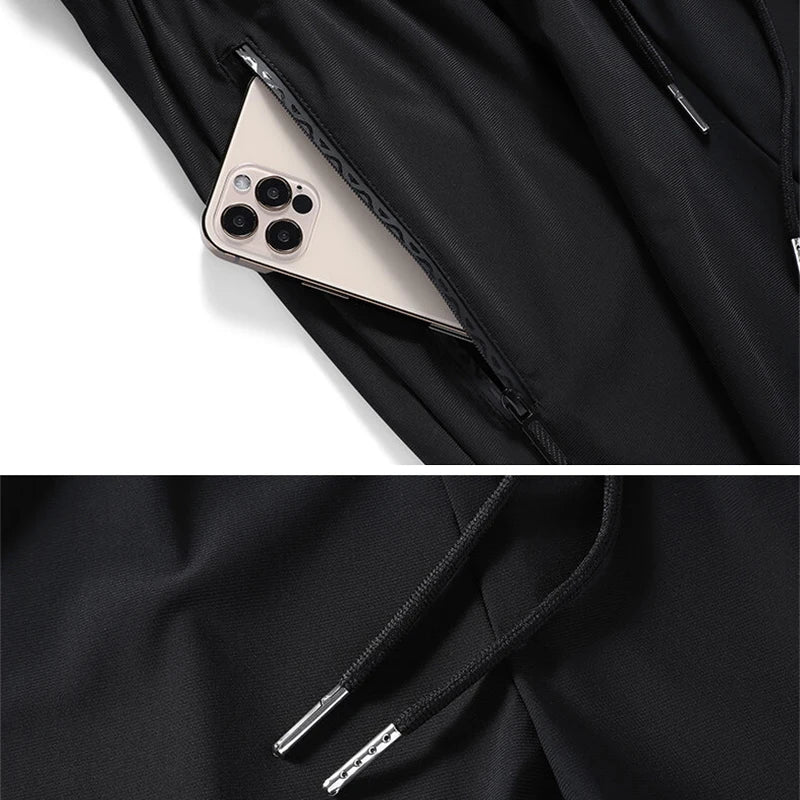 Men’s Ice Silk Quick Dry Casual Running Pants