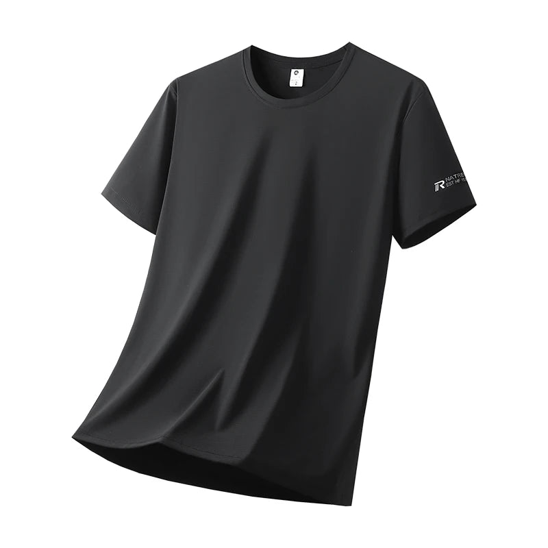 Men’s Ice Silk Breathable Quick Dry Sports T-Shirt