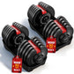 Adjustable Dumbbell Set with Safety Lock and Handle