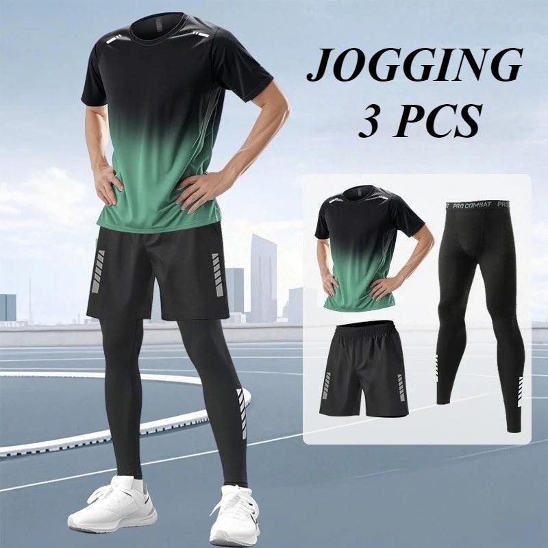 Men’s Ice Silk 2-Piece Quick Dry Sports Set