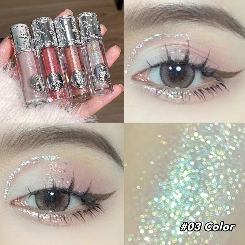 Pearlescent Liquid Eyeshadow Waterproof Glitter Shimmer