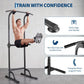 Multi-Function Power Tower with Adjustable Pull Up Bar