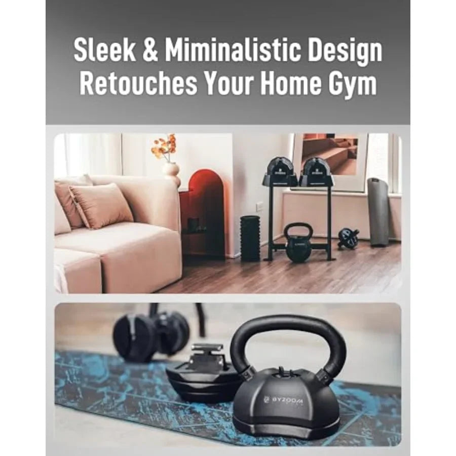 Adjustable Kettlebell with Quick Change Ergonomic Handle