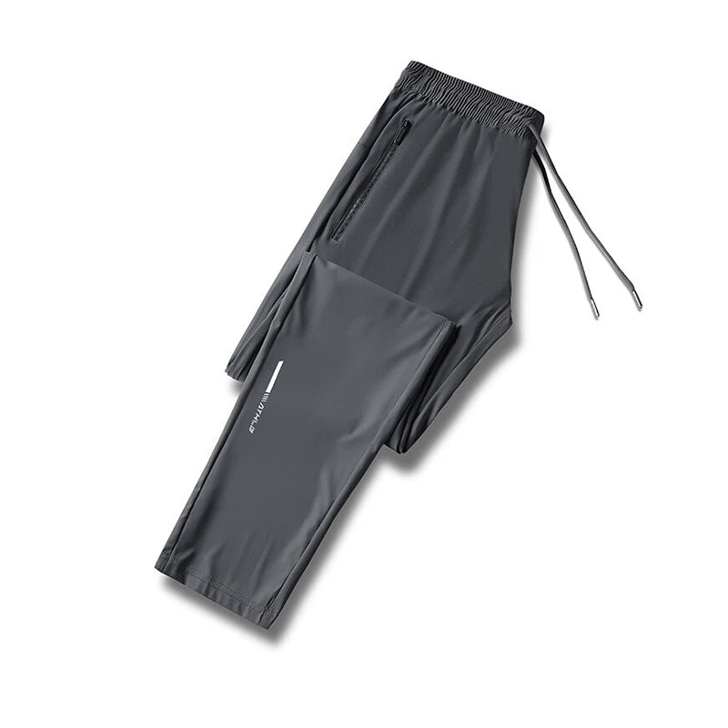Men’s Ice Silk Quick Dry Casual Running Pants