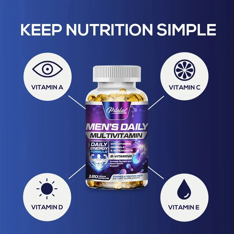 Men’s Daily Multivitamin for Energy Immunity and Wellness