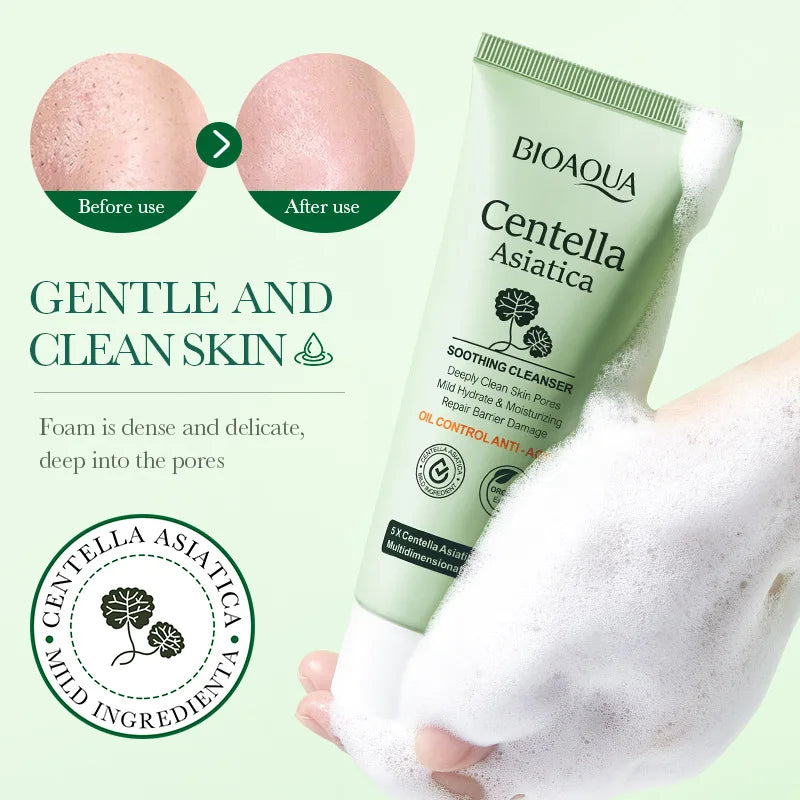 Centella Asiatica Moisturizing Facial Foam Cleanser