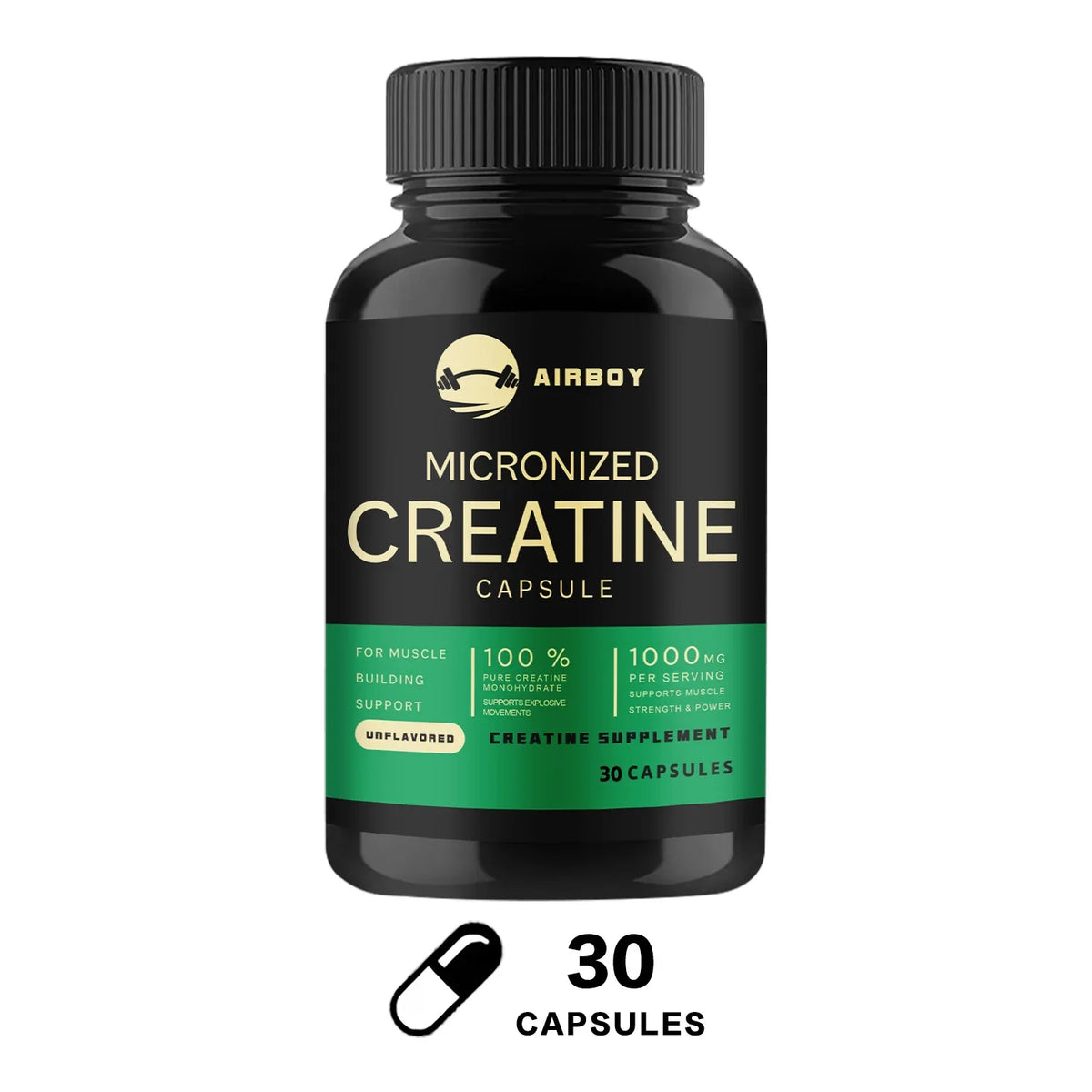Creatine Monohydrate Capsules for Strength and Muscle Performance