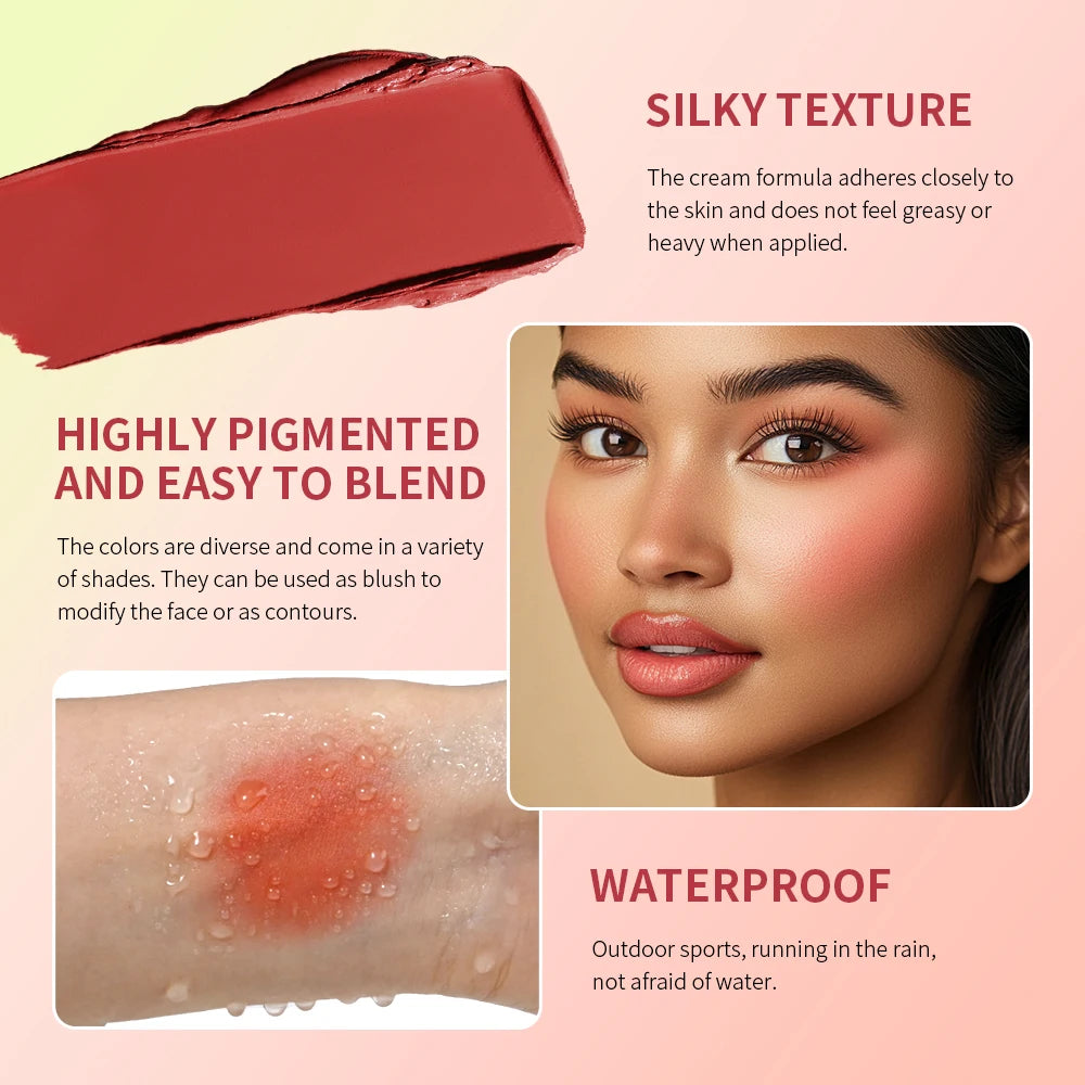 8-Color Cream Blush Highlighter Concealer Palette